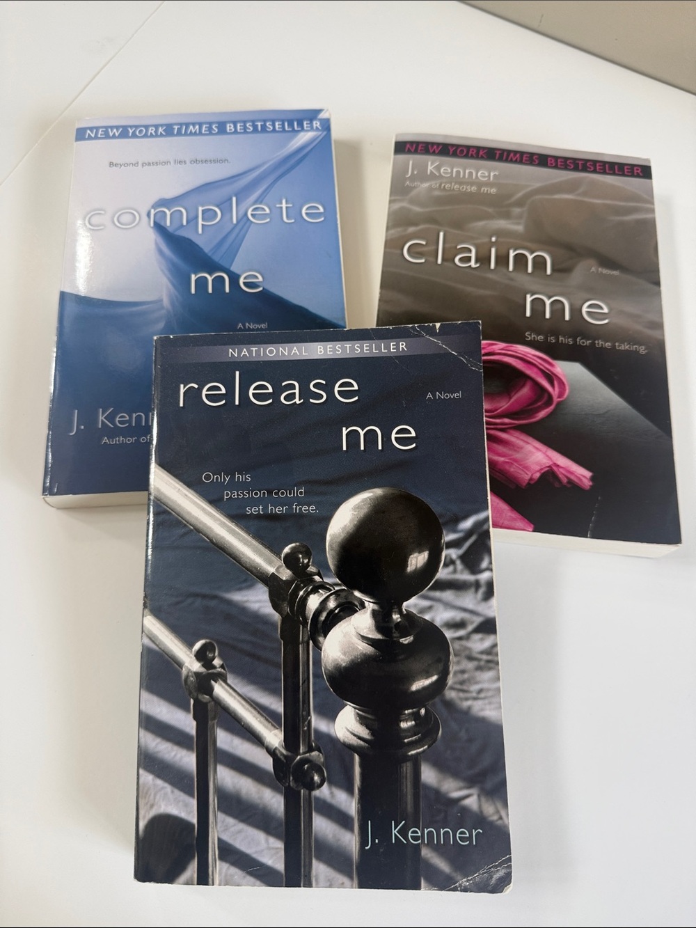 SMUT 
J. Kenner 'Release Me' “complete me” and “claim me” bundle of 3 books